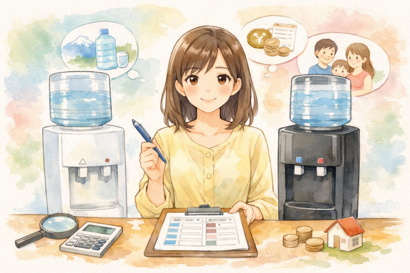 うるのんとプレミアムウォーターの比較一覧（まず全体像を確認）