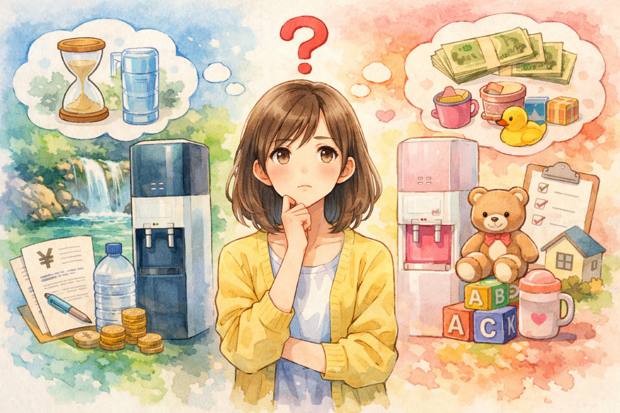 うるのんとプレミアムウォーターを徹底比較｜料金・契約条件・子育てプランまで違いを整理