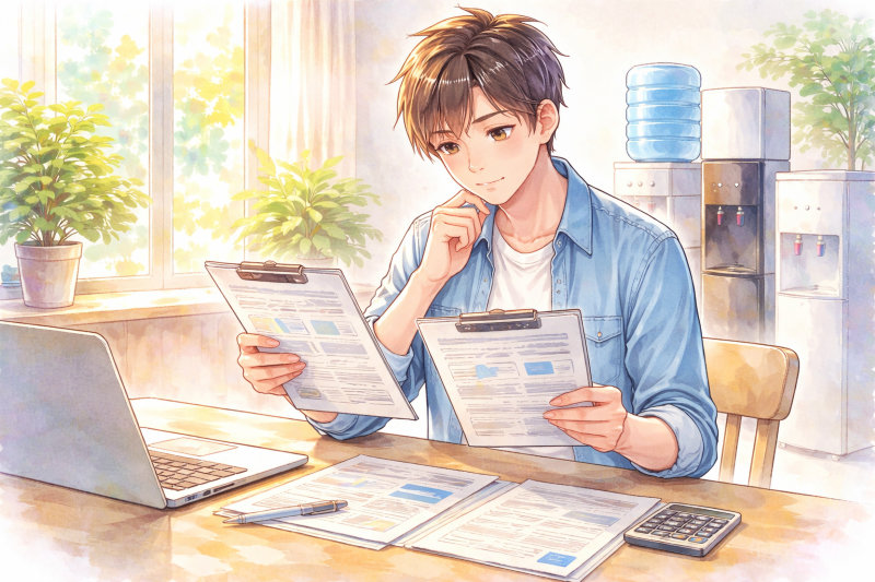 うるのんと他社ウォーターサーバーの違い｜料金・機能・契約条件から考える選び方