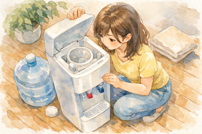プレミアムウォーターサーバーの水抜きは必要?まず確認したいポイント
