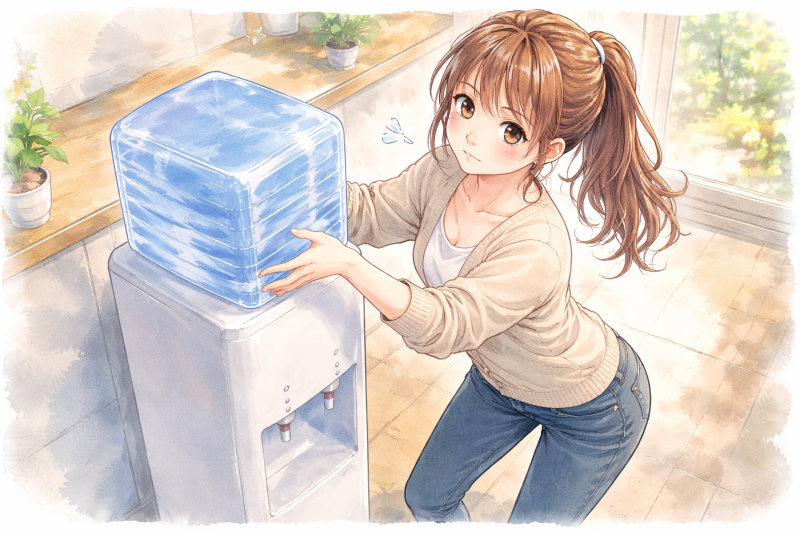 プレミアムウォーターのサーバーの重さはどれくらい？安定性と設置の考え方