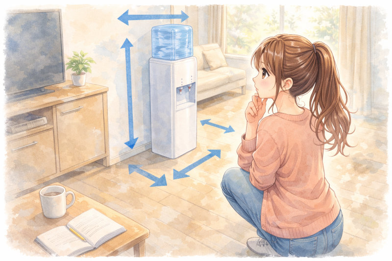 プレミアムウォーターのサイズを確認して設置イメージを考えてみよう