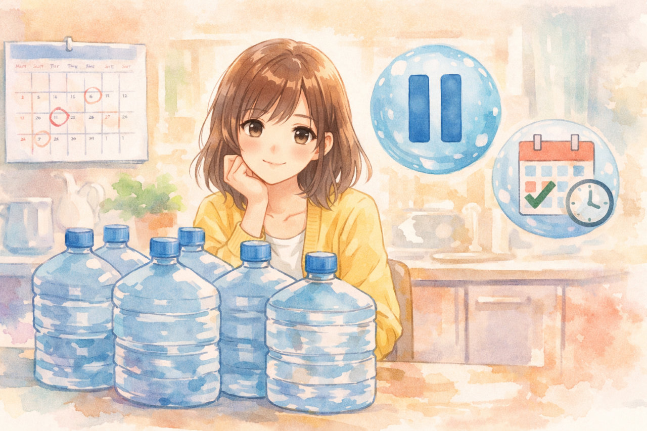 うるのんのスキップの仕方｜定期配送を止めたい・水が余るときの対処も整理