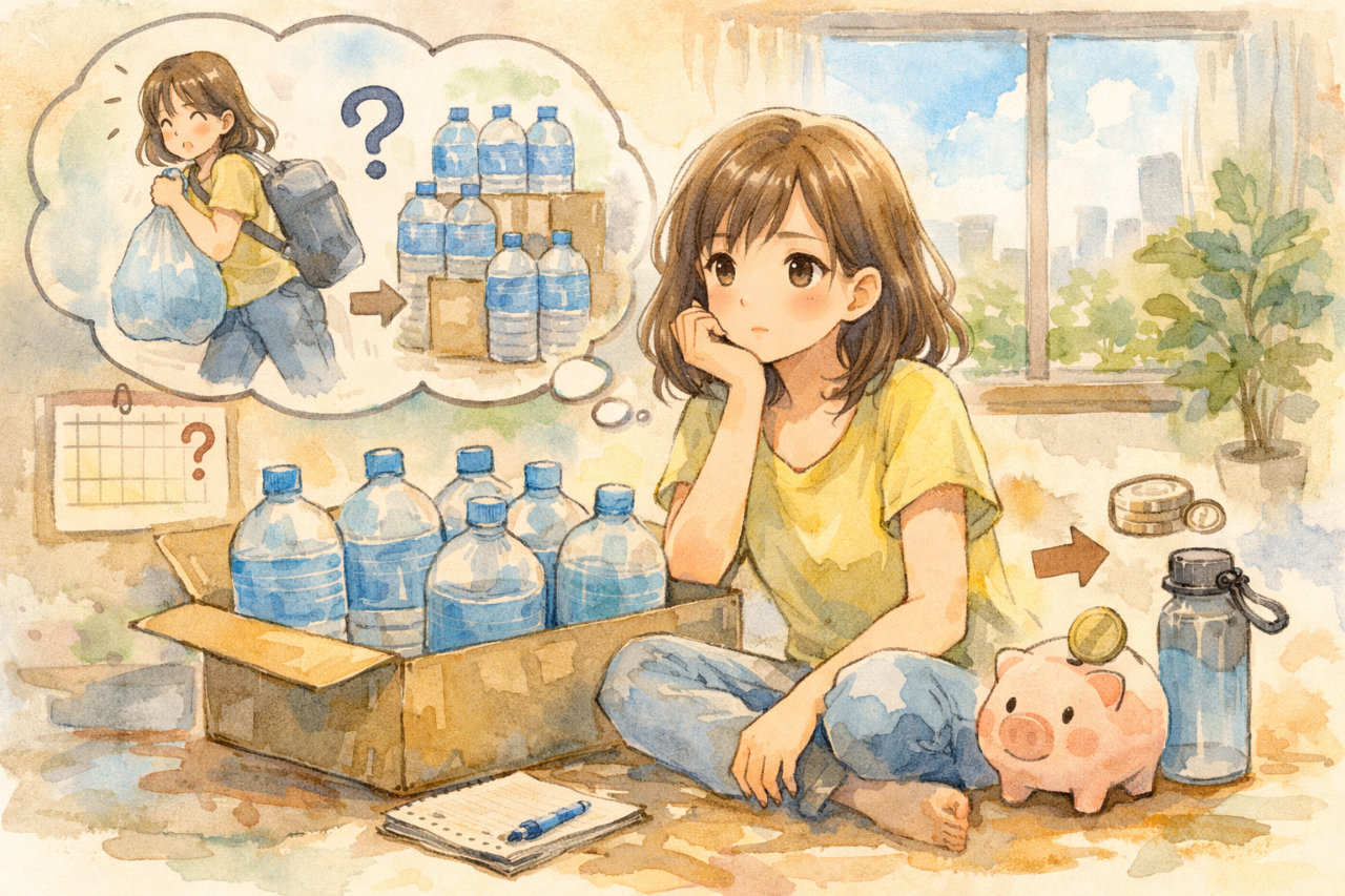 ペットボトルの水が増えてきたと感じたときに家の飲み水との付き合い方を少し整理してみる